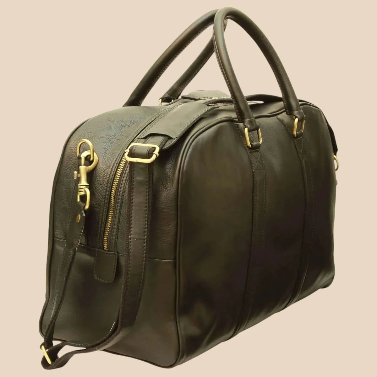 Soft Calfskin Leather Travel Bag - Image 4 | Bufalo d'Oro