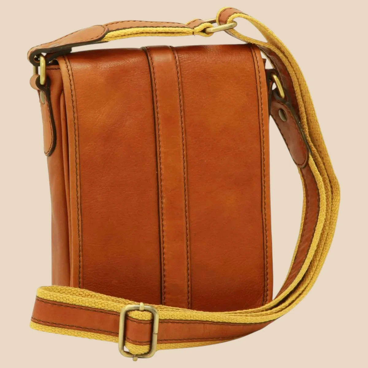 Soft Calfskin Leather Satchel Bag - Image 5 | Bufalo d'Oro
