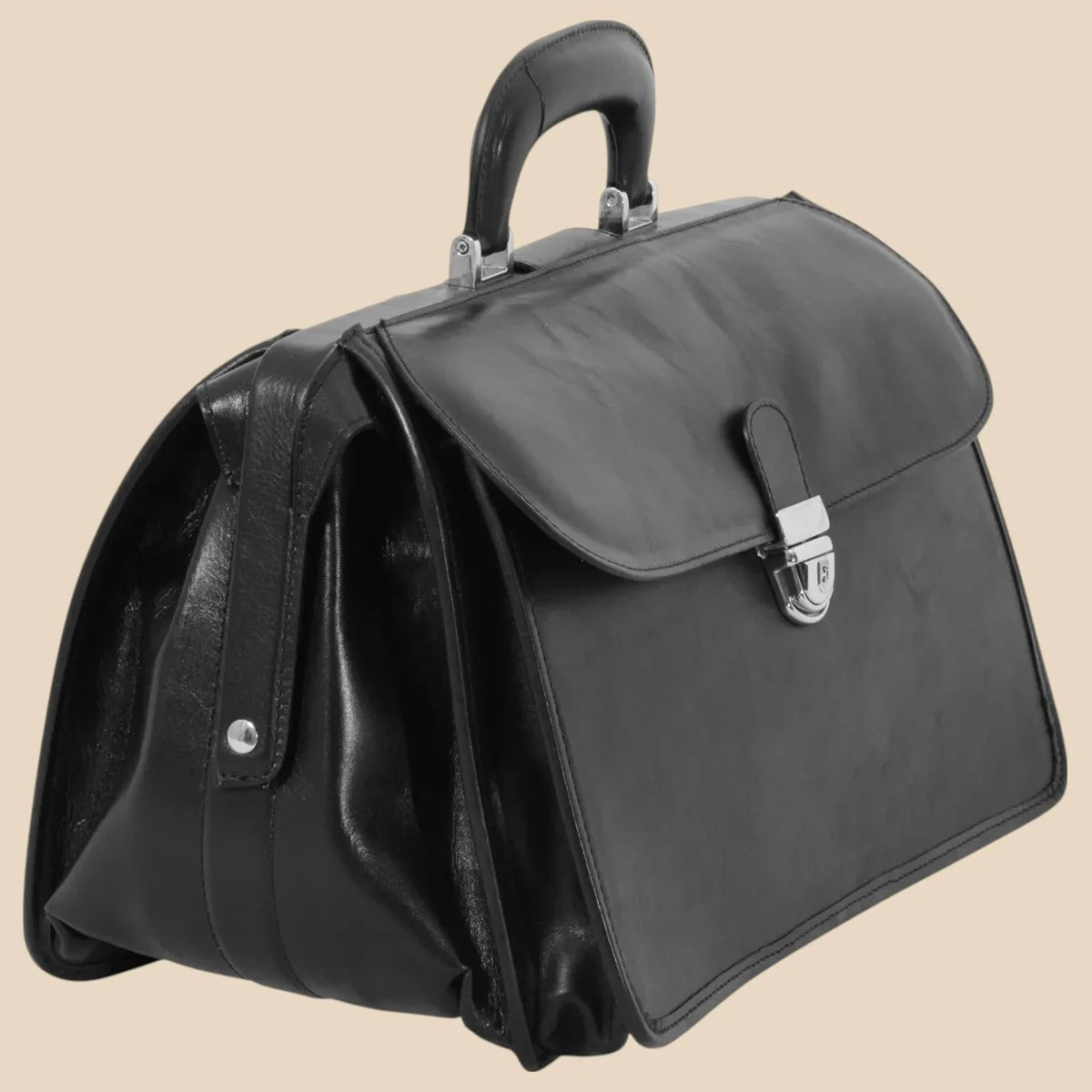 Leather Doctor's Bag - Brown Colonial - Image 20 | Bufalo d'Oro