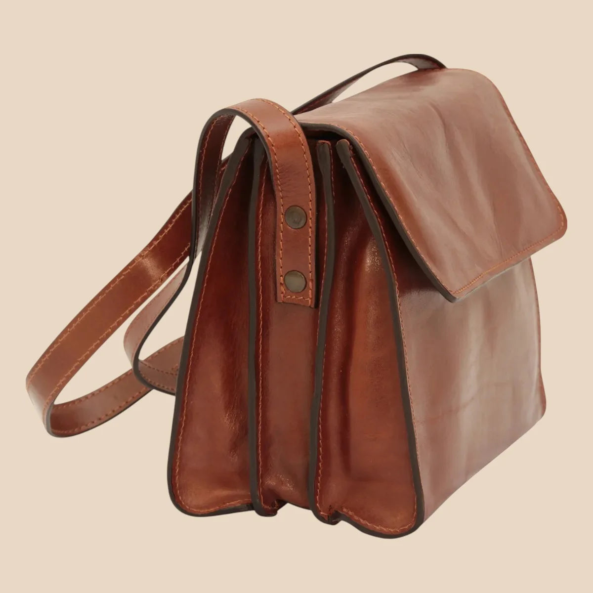 Calfskin Shoulder Bag - Image 3 | Bufalo d'Oro