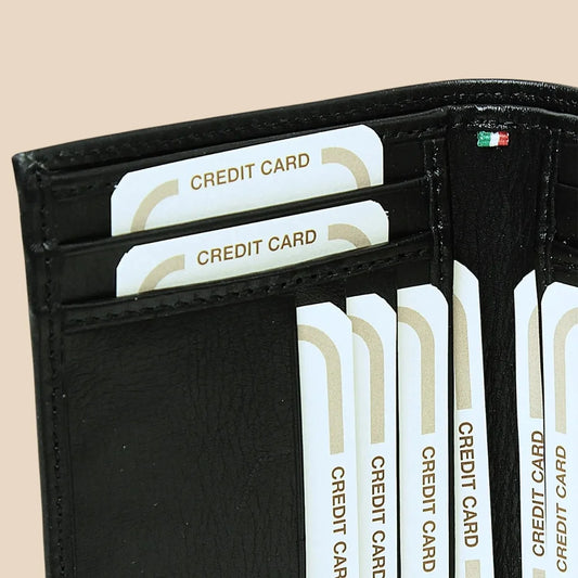 Leather Card Holder With RFID - Image 2 | Bufalo d'Oro