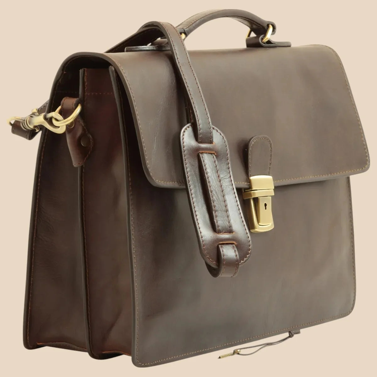 Leather Laptop Briefcase - Image 13 | Bufalo d'Oro
