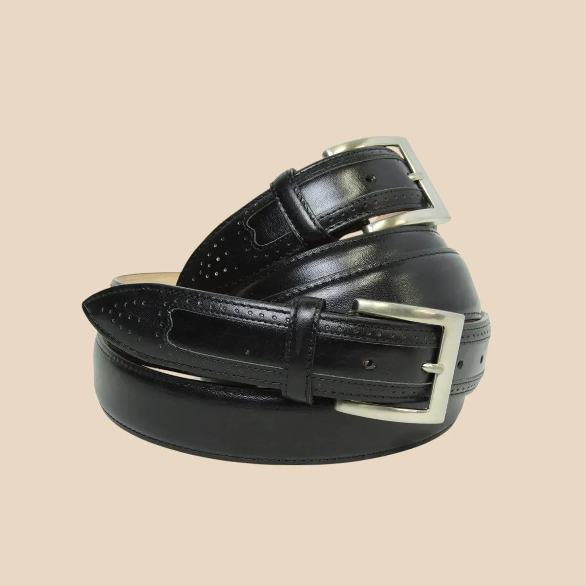 Leather Belt Wide 1,38" - Image 10 | Bufalo d'Oro