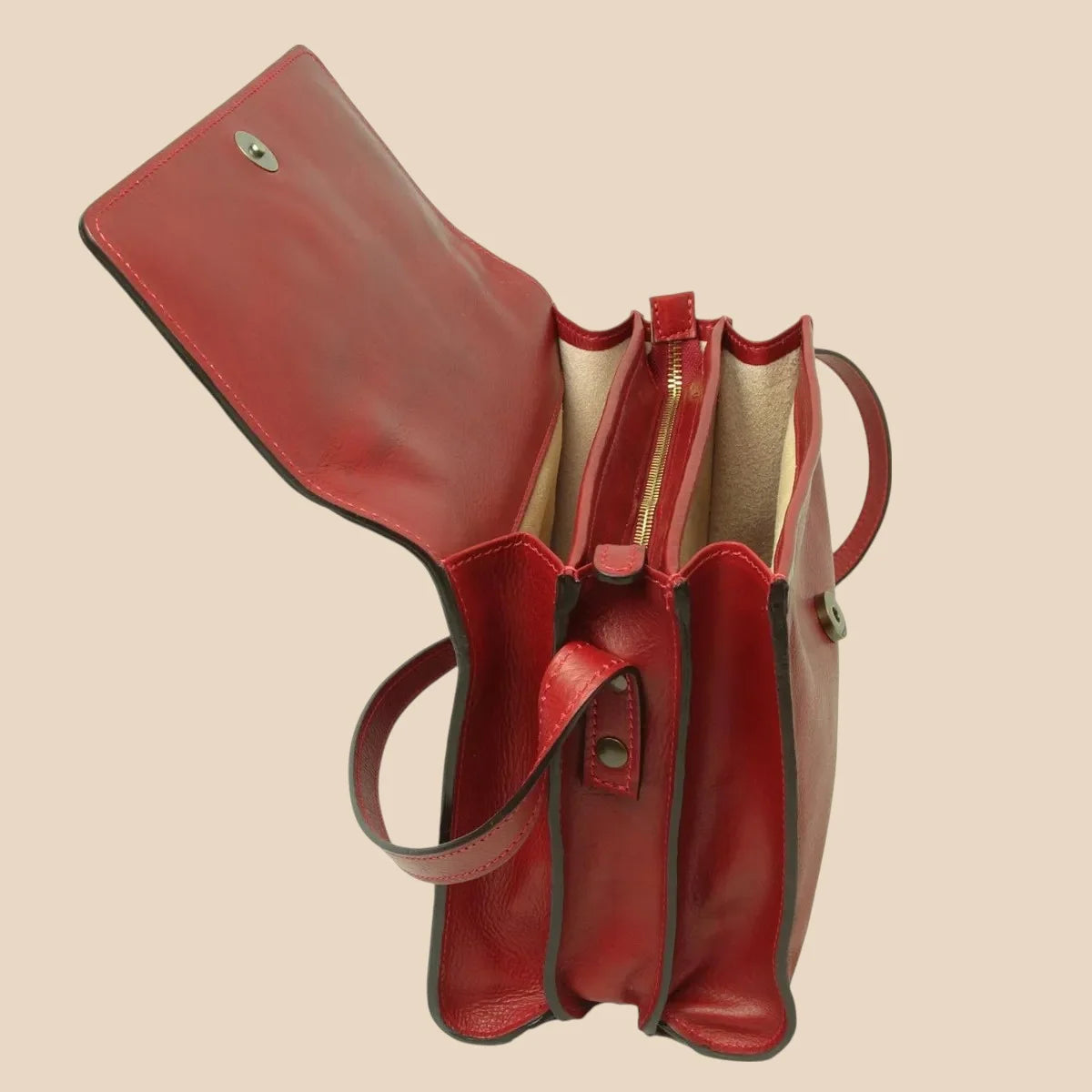 Calfskin Shoulder Bag - Image 6 | Bufalo d'Oro