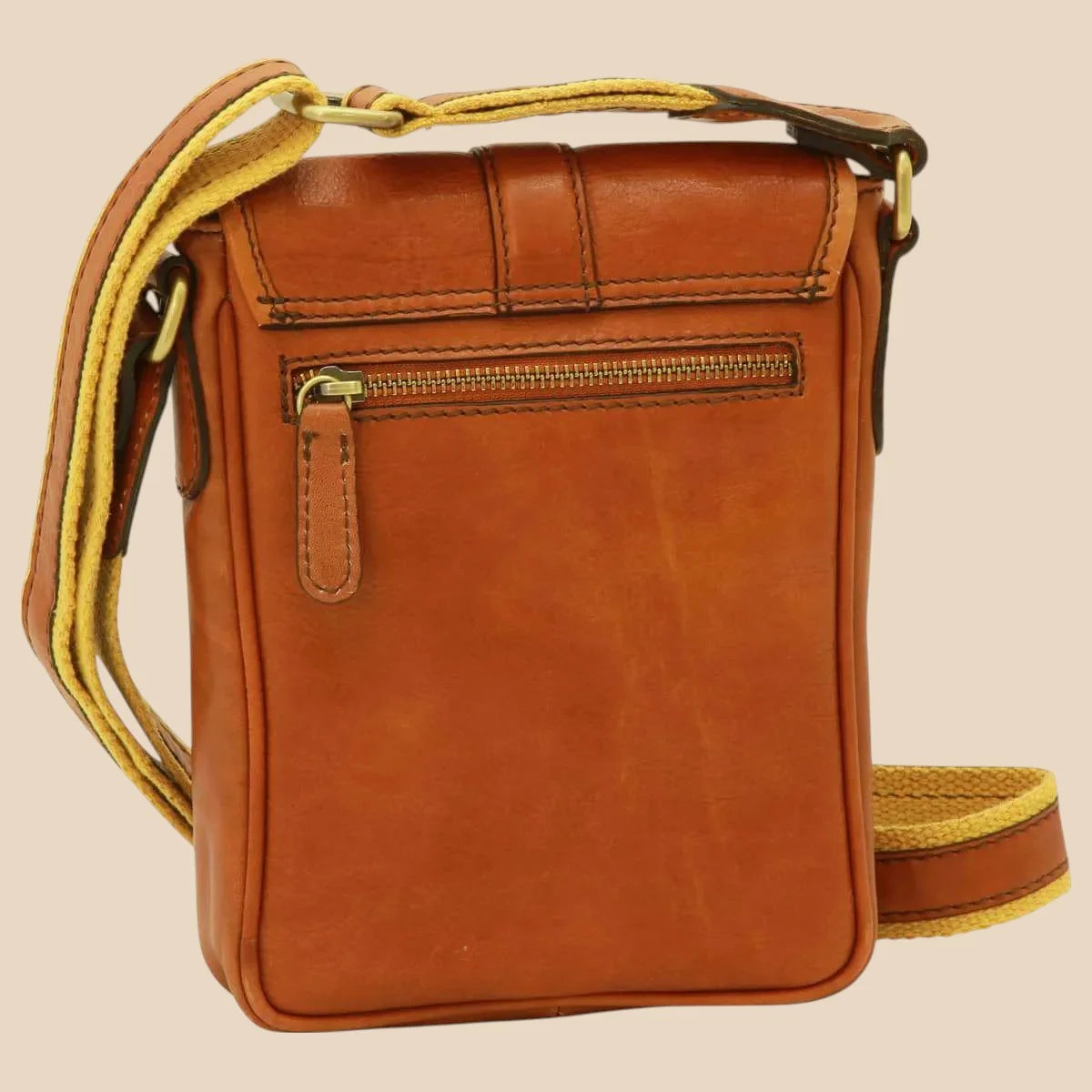 Soft Calfskin Leather Satchel Bag - Image 6 | Bufalo d'Oro