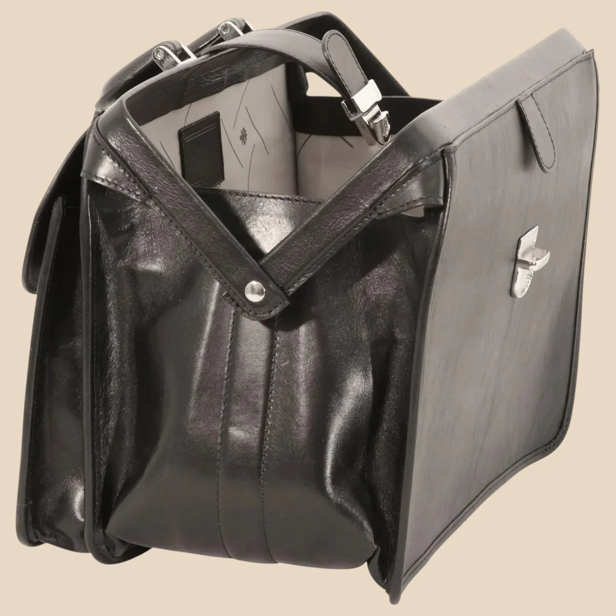Leather Doctor's Bag - Brown Colonial - Image 22 | Bufalo d'Oro