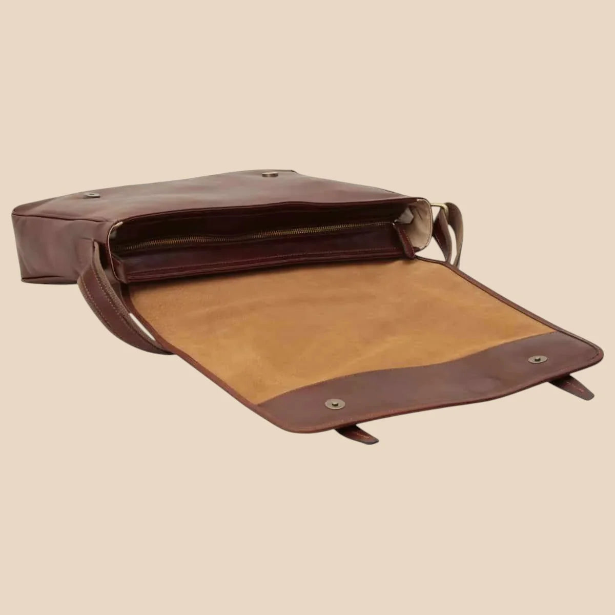 Large Leather Bag With Magnetic Closure - Image 21 | Bufalo d'Oro