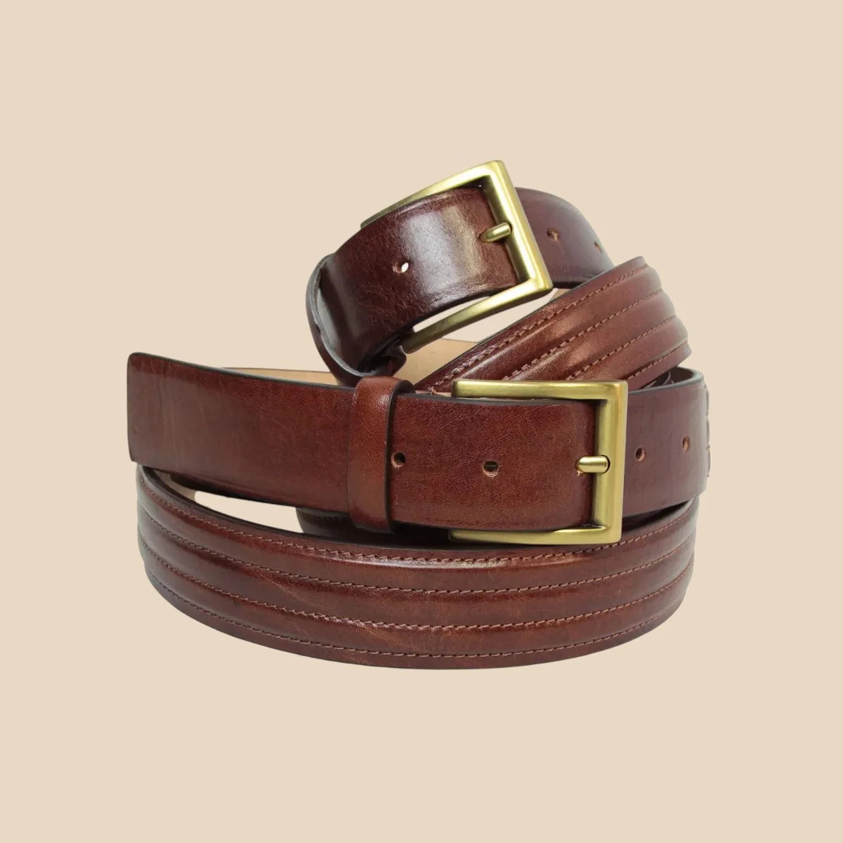 Leather Belt Wide 1,38" - Image 5 | Bufalo d'Oro