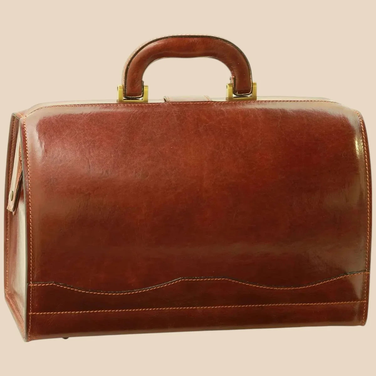 Cowhide Leather Doctor's Bag - Image 3 | Bufalo d'Oro