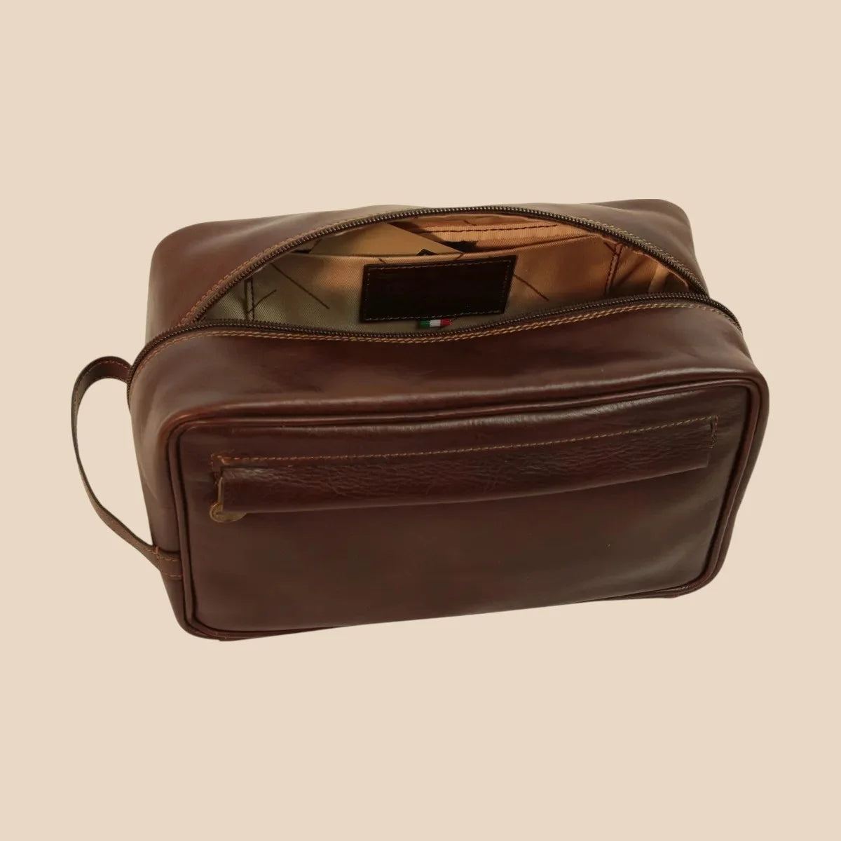 Full-grain Calfskin Leather Beauty Case - Image 11 | Bufalo d'Oro