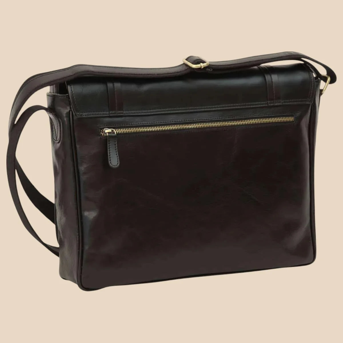 Large Leather Bag With Magnetic Closure - Image 13 | Bufalo d'Oro