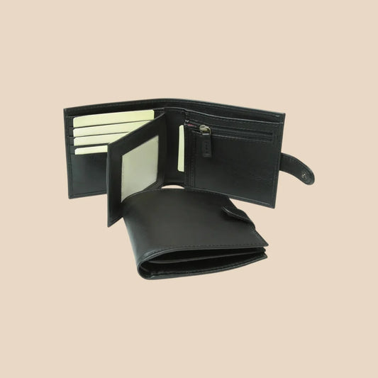 Leather Wallet With Snap Closure - Image 2 | Bufalo d'Oro