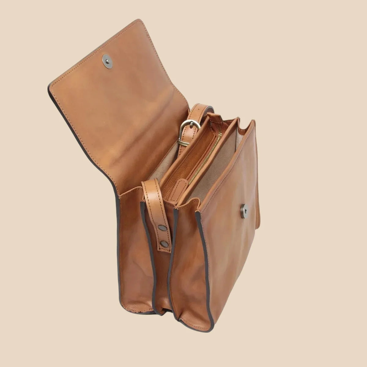 Calfskin Shoulder Bag - Image 14 | Bufalo d'Oro