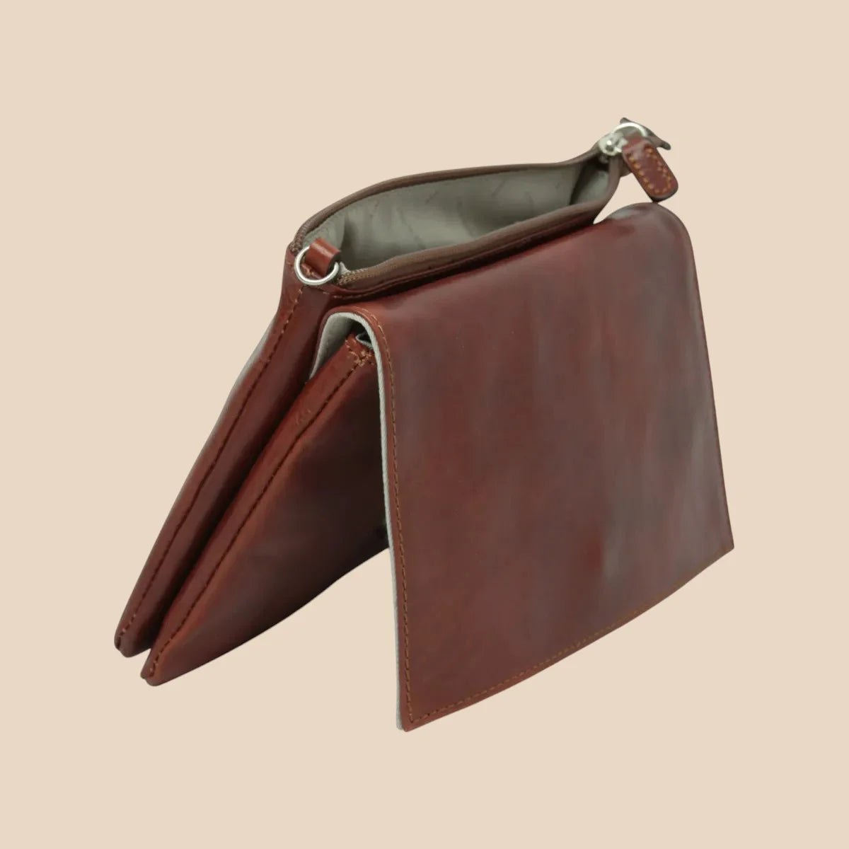 Full Grain Leather Shoulder Bag - Image 4 | Bufalo d'Oro