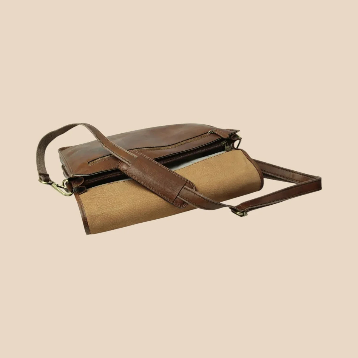 Calfskin Nappa Leather Briefcase - Image 27 | Bufalo d'Oro