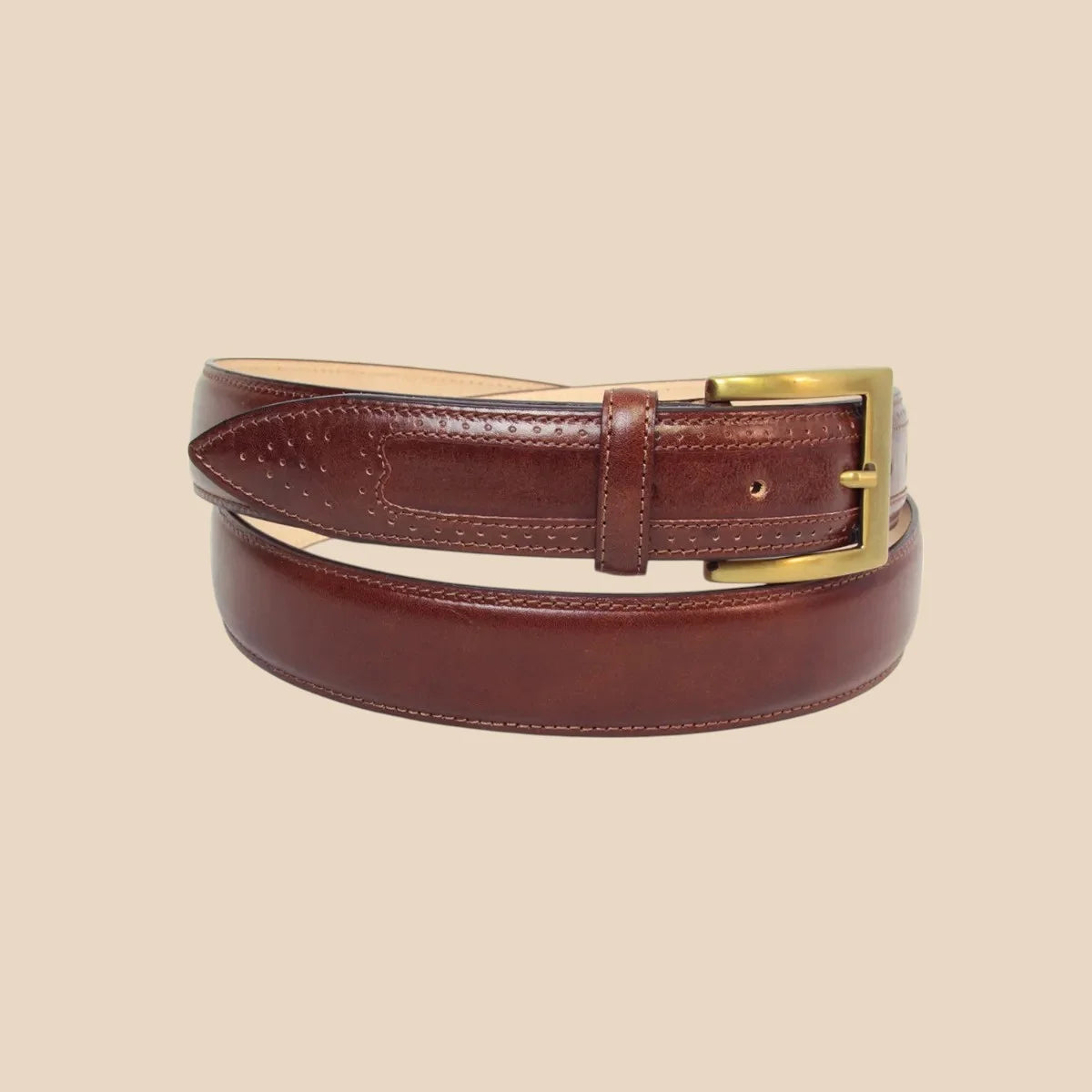 Leather Belt Wide 1,38" - Image 5 | Bufalo d'Oro