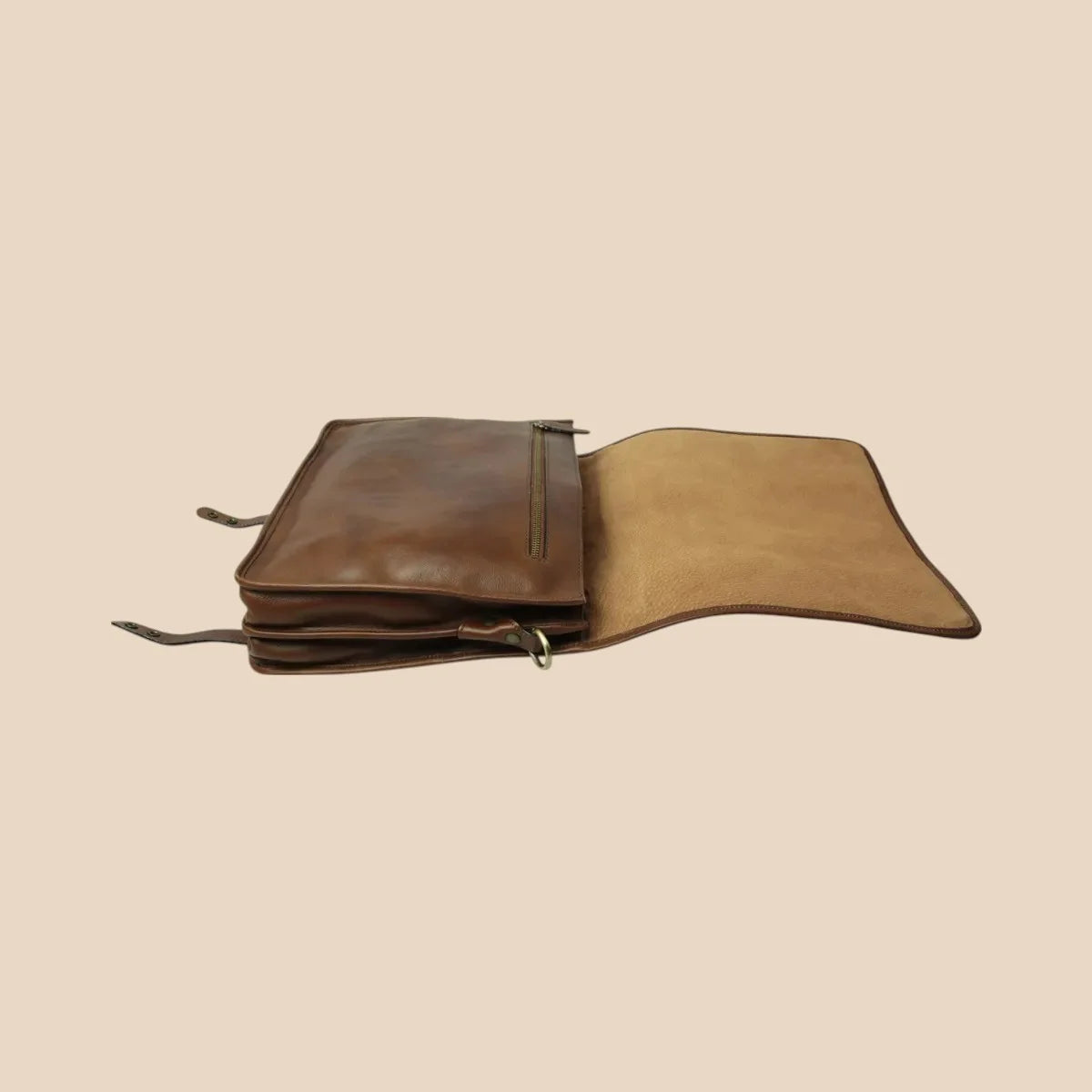 Calfskin Nappa Leather Briefcase - Image 25 | Bufalo d'Oro