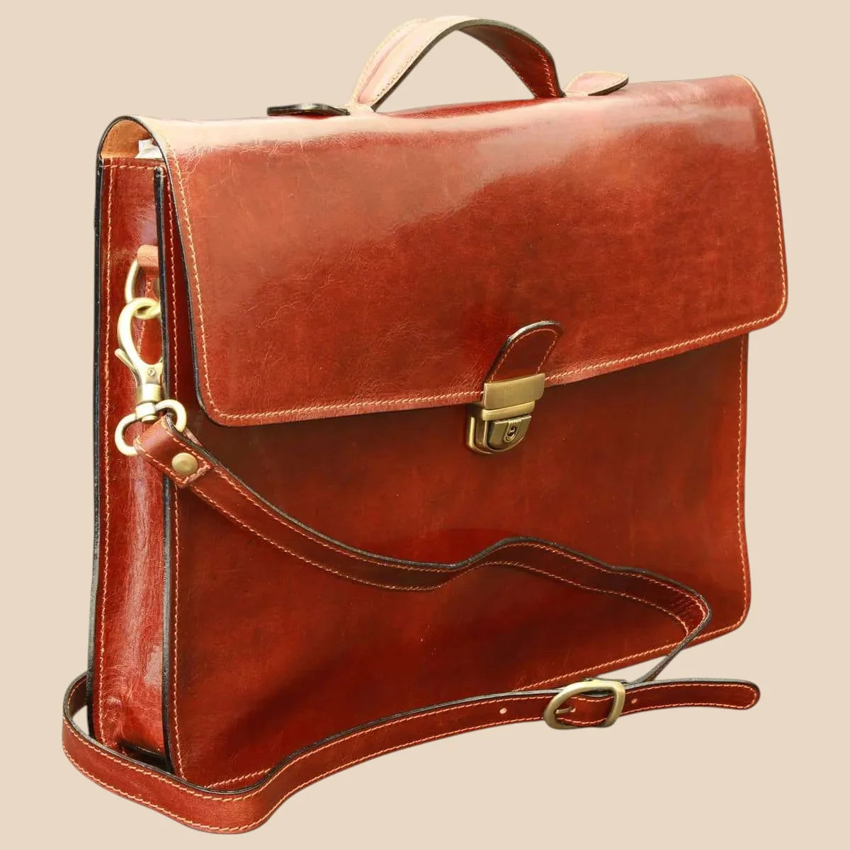 Business Leather Briefcase Colonial - Image 19 | Bufalo d'Oro