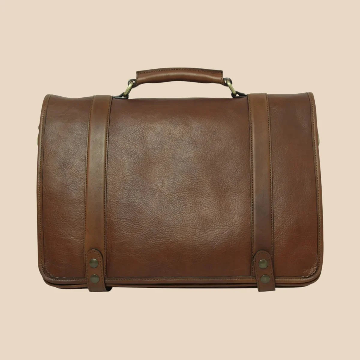 Calfskin Nappa Leather Briefcase - Image 31 | Bufalo d'Oro