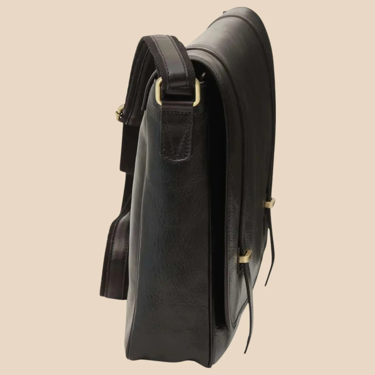 Large Leather Bag With Magnetic Closure - Image 5 | Bufalo d'Oro