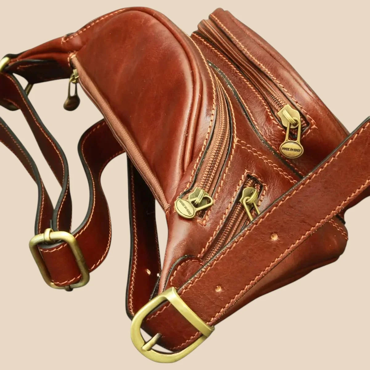 Leather Fanny Pack - Image 1 | Bufalo d'Oro