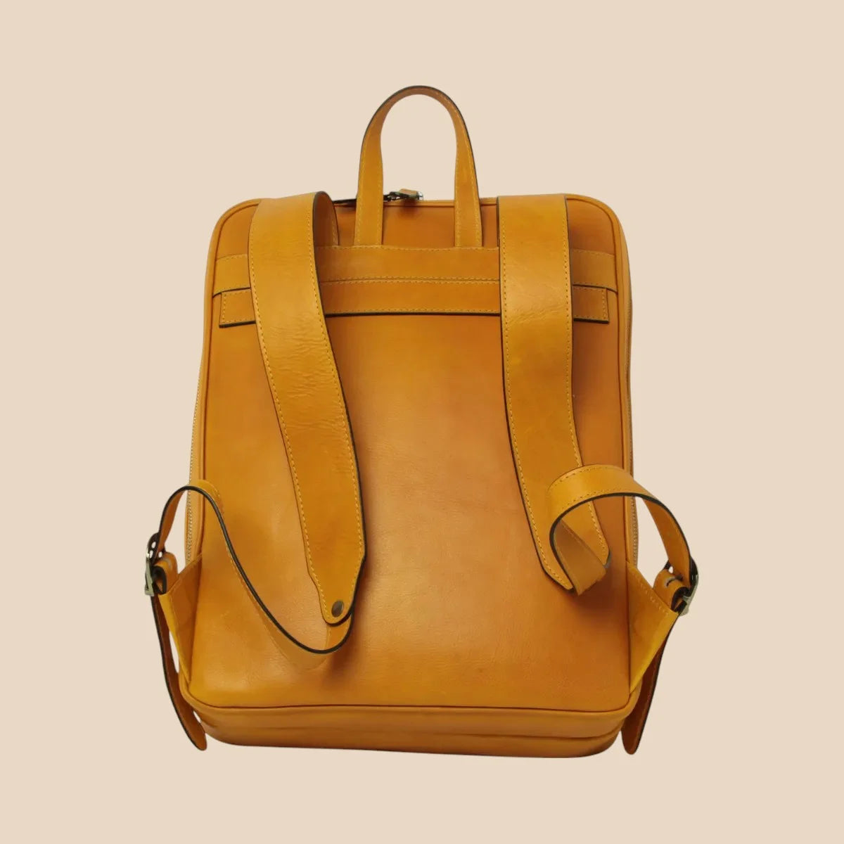 Leather Back Pack With Backside Troller Strap - Image 19 | Bufalo d'Oro