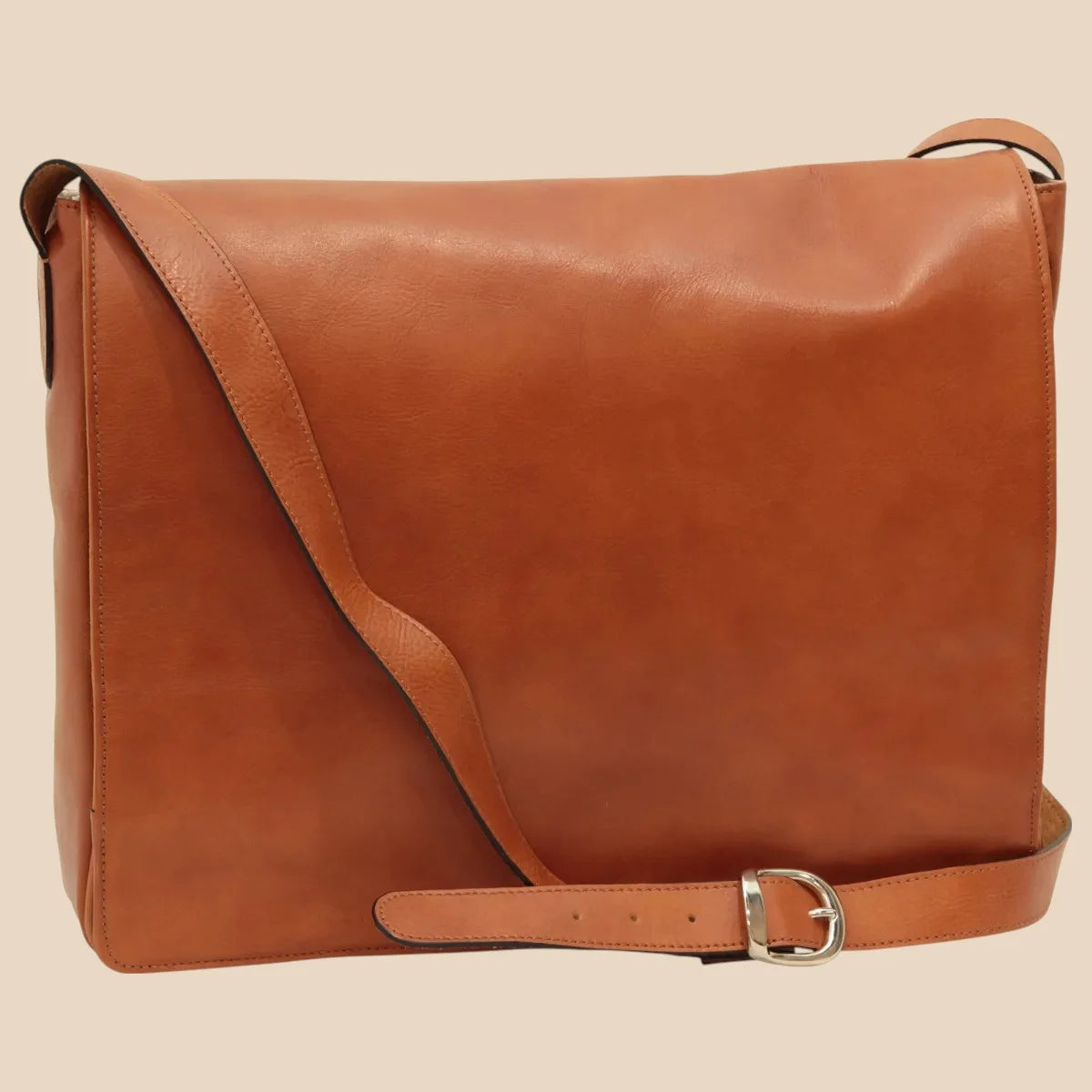 Cowhide Leather Messenger Bag - Image 6 | Bufalo d'Oro