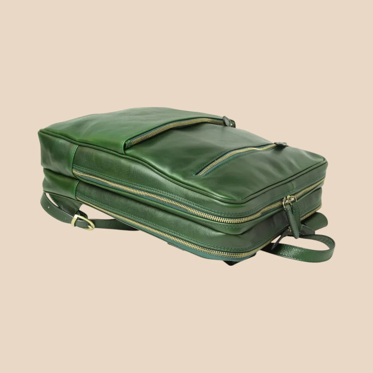 Leather Back Pack With Backside Troller Strap - Image 15 | Bufalo d'Oro