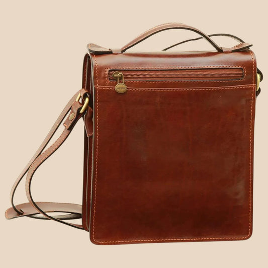 Classica II Leather Satchel - Image 2 | Bufalo d'Oro
