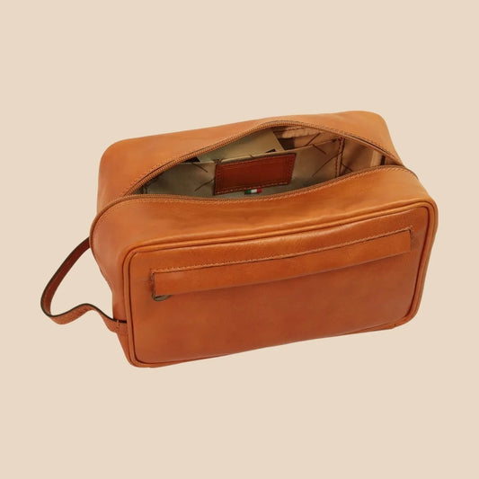 Full-grain Calfskin Leather Beauty Case - Image 2 | Bufalo d'Oro