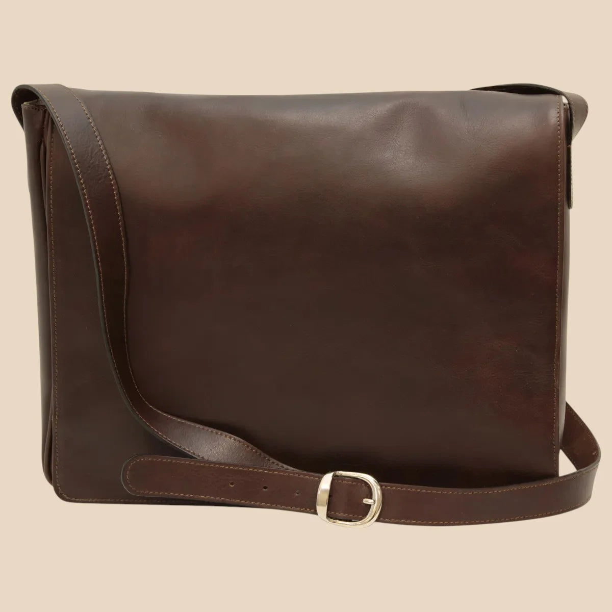 Cowhide Leather Messenger Bag - Image 11 | Bufalo d'Oro