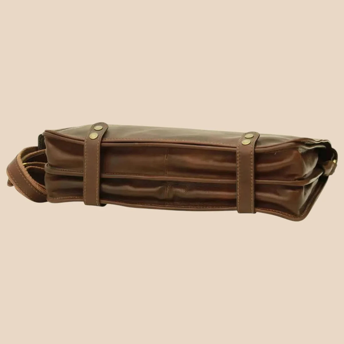 Calfskin Leather Messenger Bag - Image 32 | Bufalo d'Oro