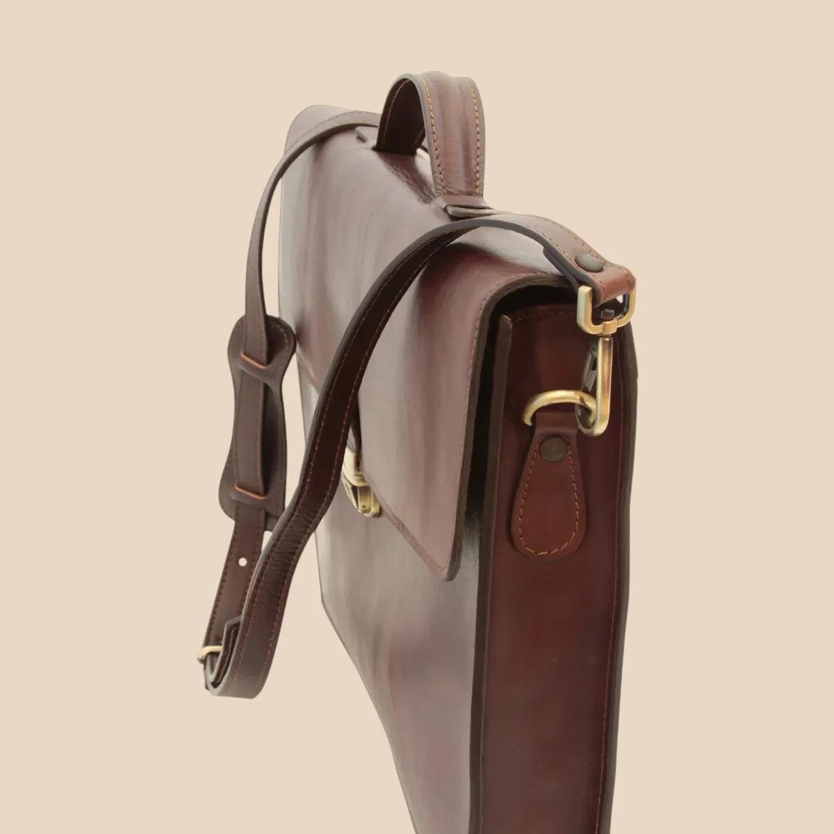 Business Leather Briefcase Colonial - Image 7 | Bufalo d'Oro