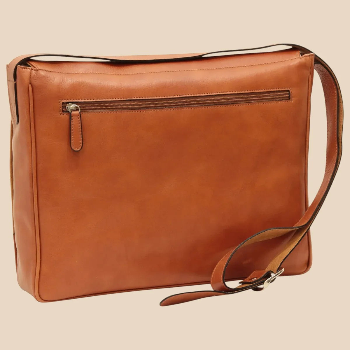 Cowhide Leather Messenger Bag - Image 7 | Bufalo d'Oro