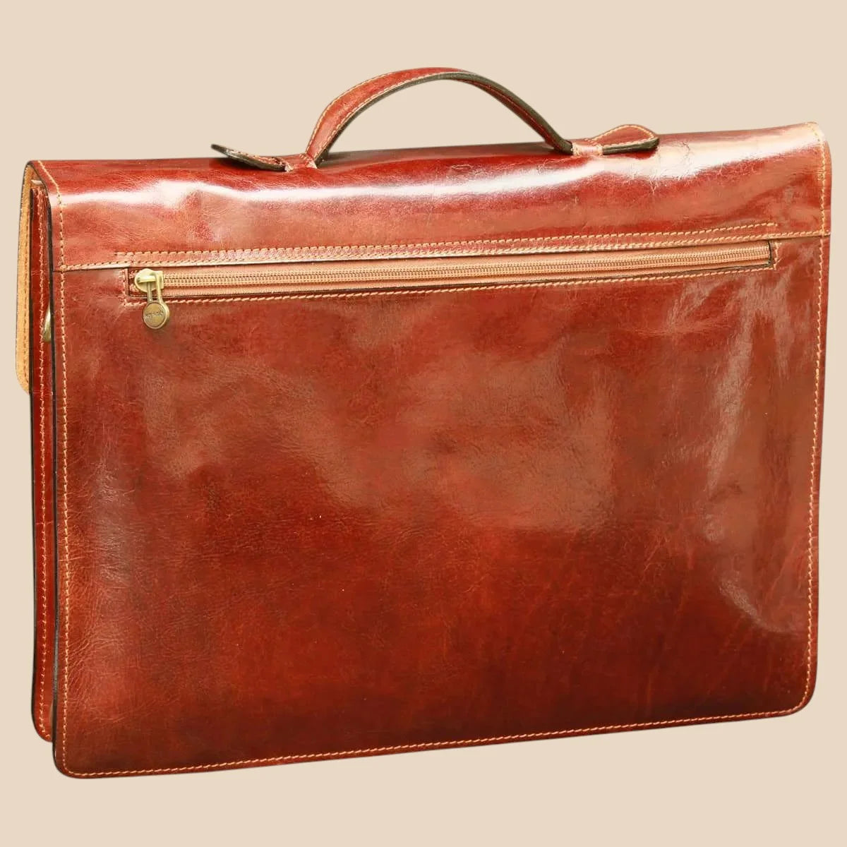 Business Leather Briefcase Colonial - Image 8 | Bufalo d'Oro