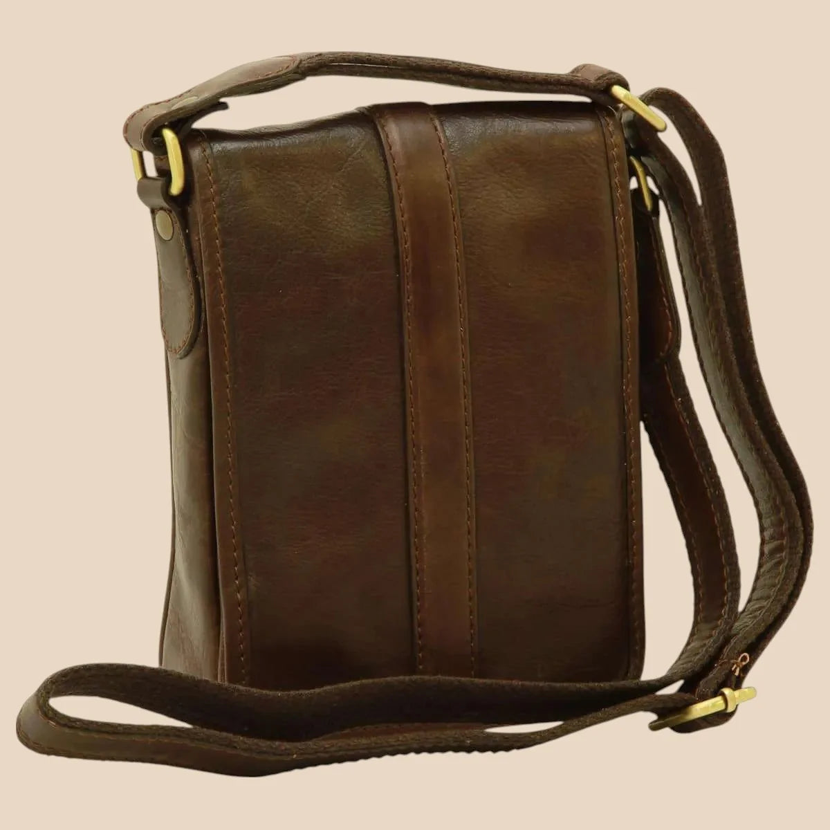 Soft Calfskin Leather Satchel Bag - Image 9 | Bufalo d'Oro
