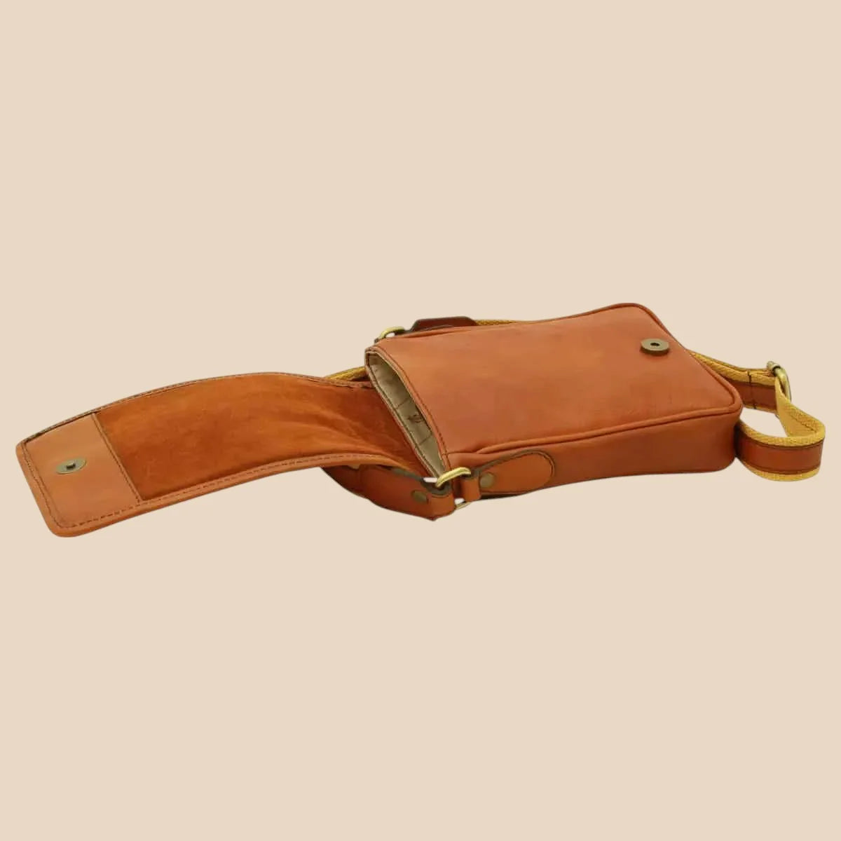 Soft Calfskin Leather Satchel Bag - Image 7 | Bufalo d'Oro