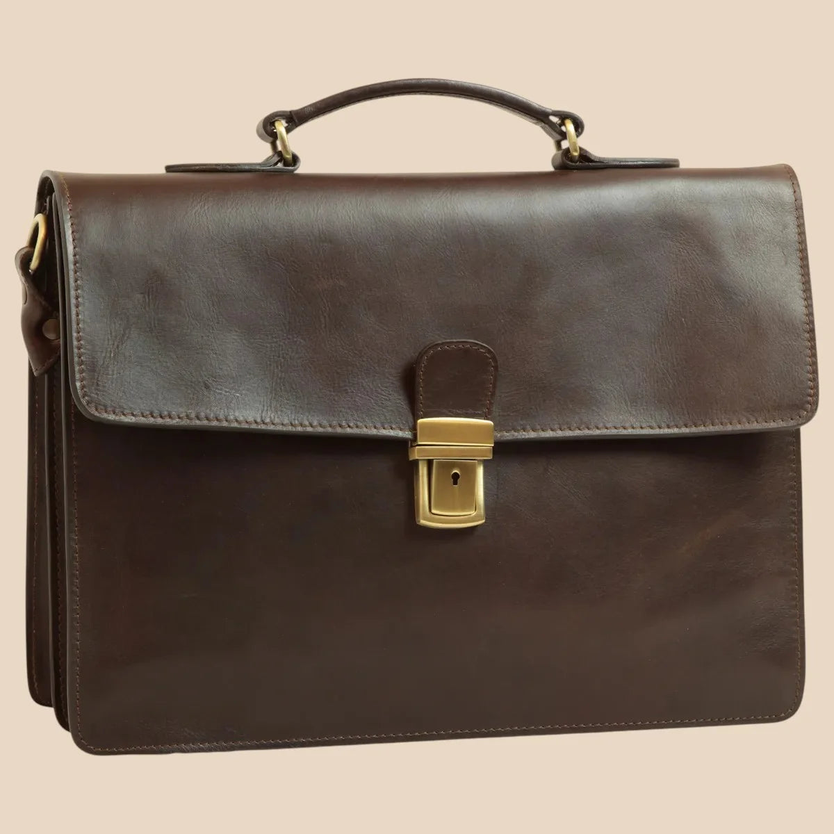 Leather Laptop Briefcase - Image 11 | Bufalo d'Oro