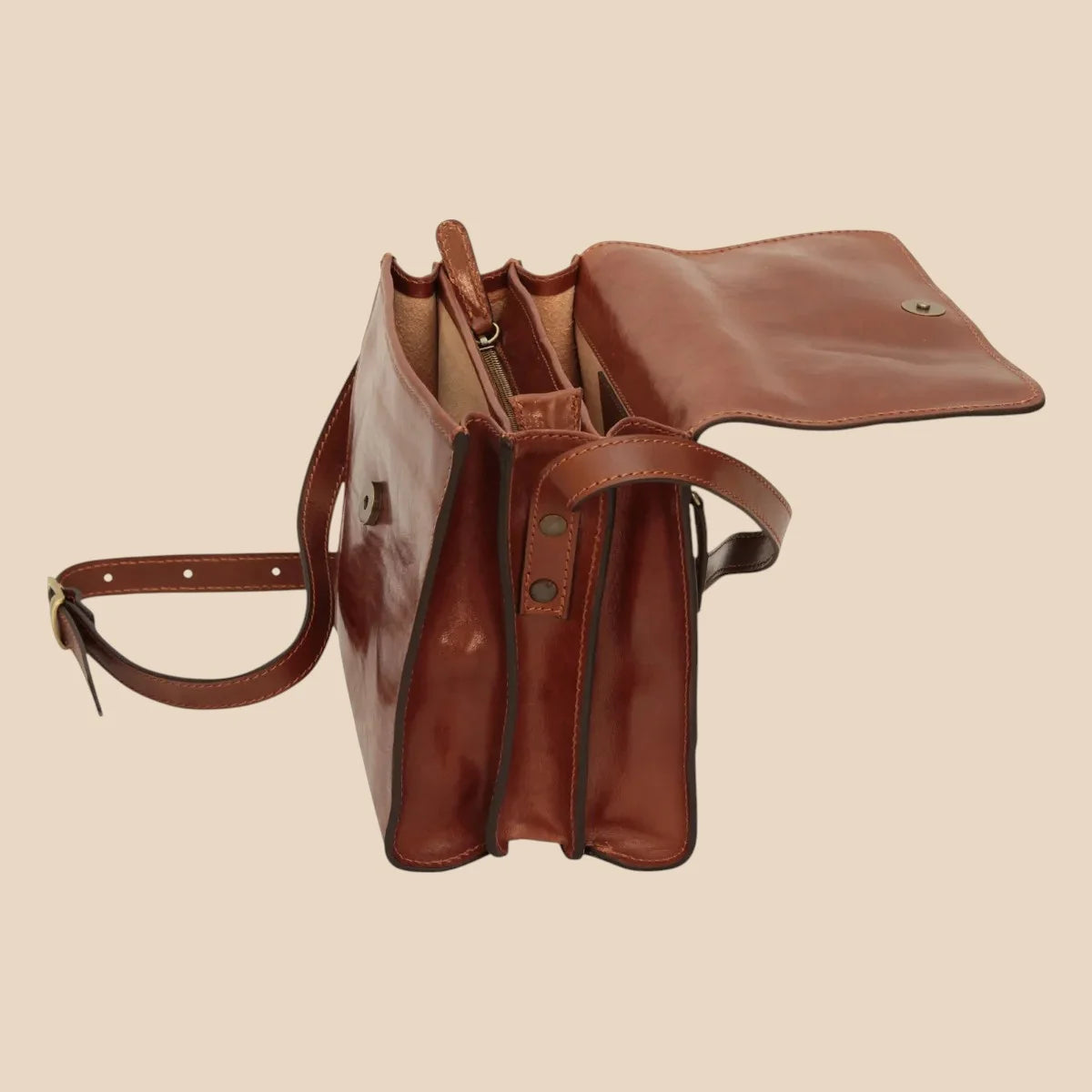 Calfskin Shoulder Bag - Image 35 | Bufalo d'Oro