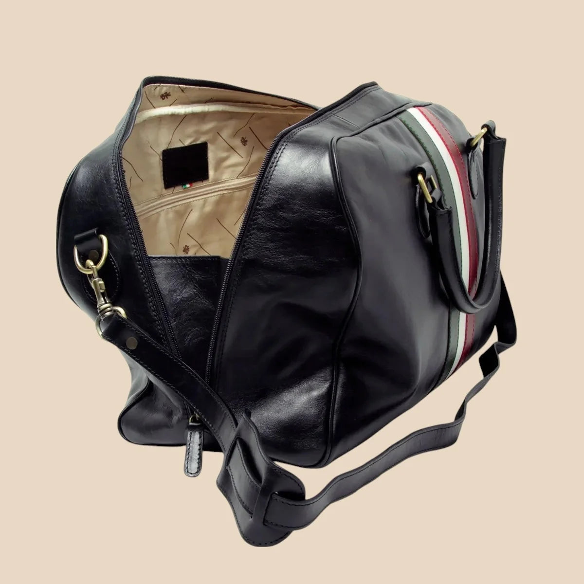 Full Grain Leather Duffle Bag - Image 3 | Bufalo d'Oro