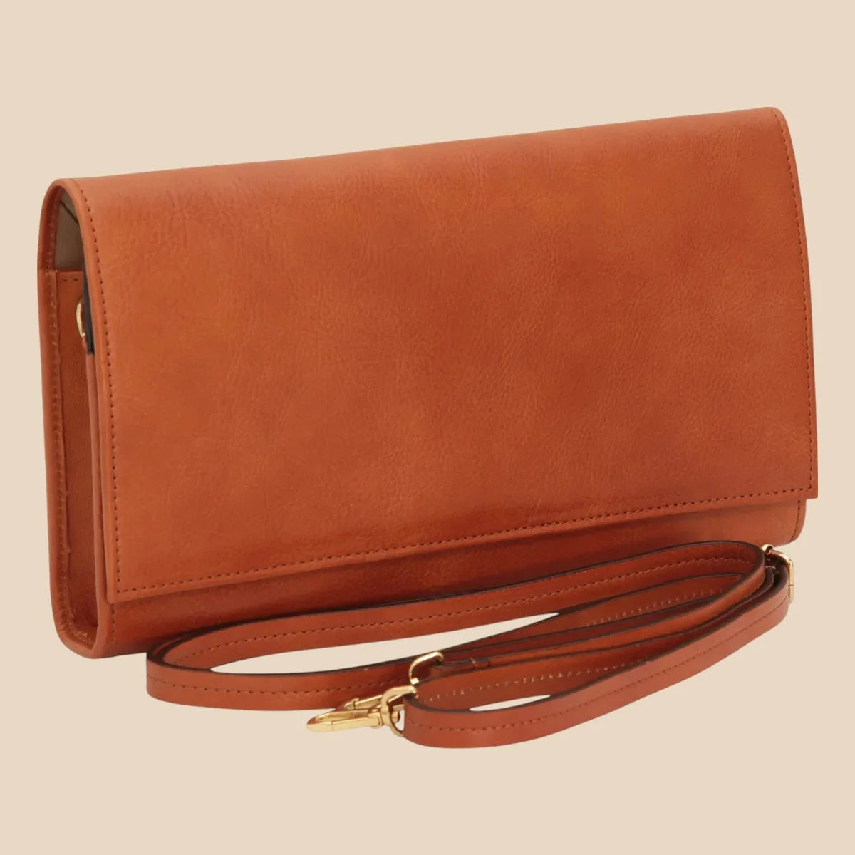 Full-Grain Calfskin Shoulder Bag - Image 1 | Bufalo d'Oro