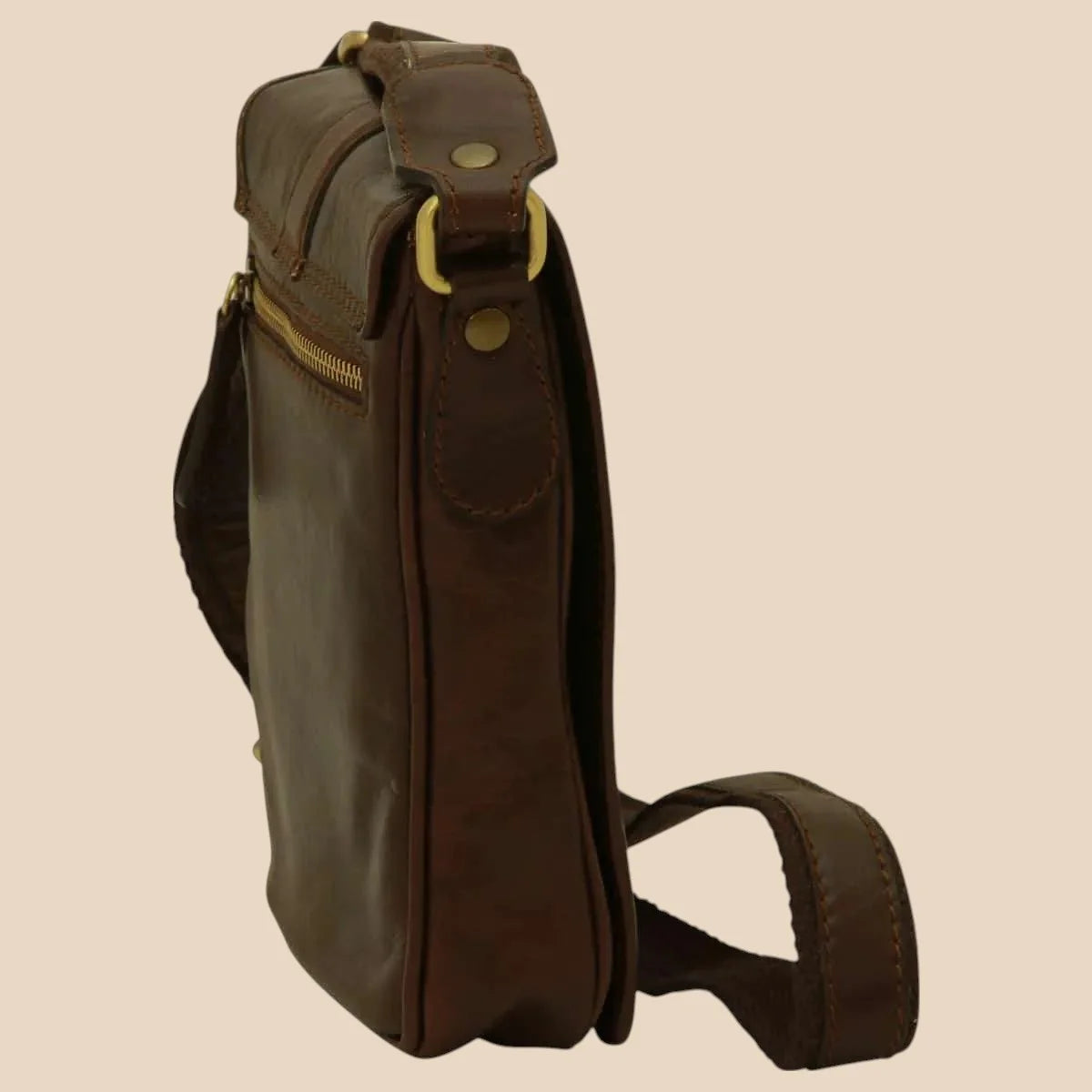 Soft Calfskin Leather Satchel Bag - Image 11 | Bufalo d'Oro