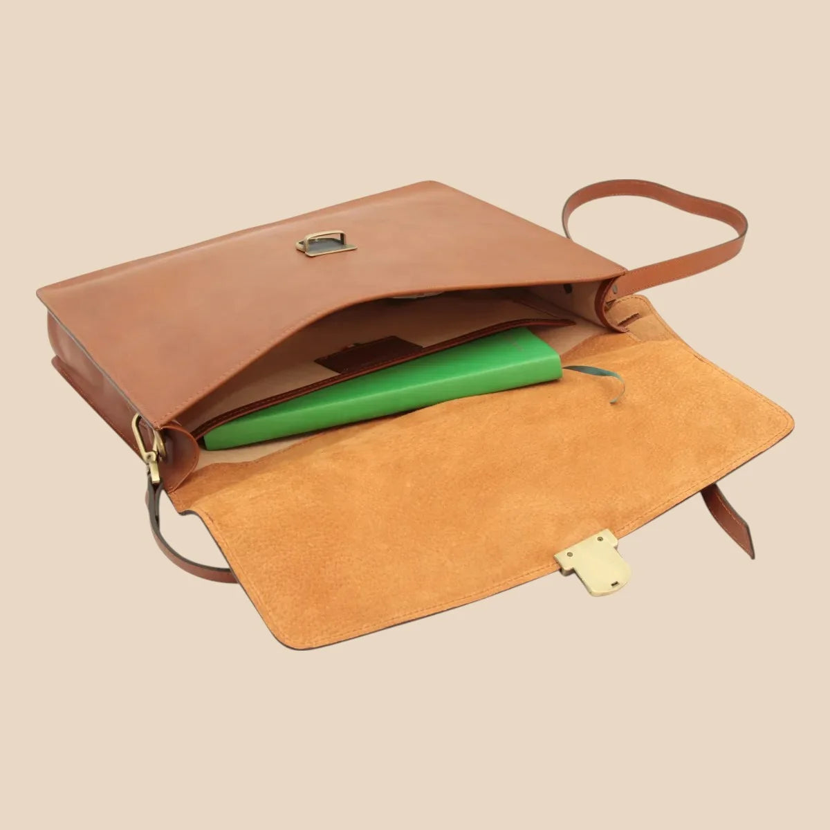 Business Leather Briefcase Colonial - Image 6 | Bufalo d'Oro