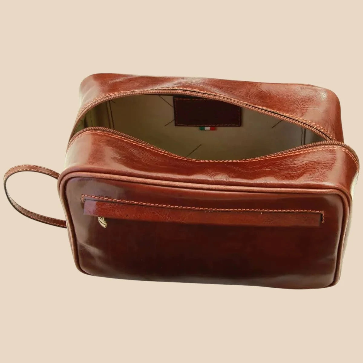 Full-grain Calfskin Leather Beauty Case - Image 5 | Bufalo d'Oro