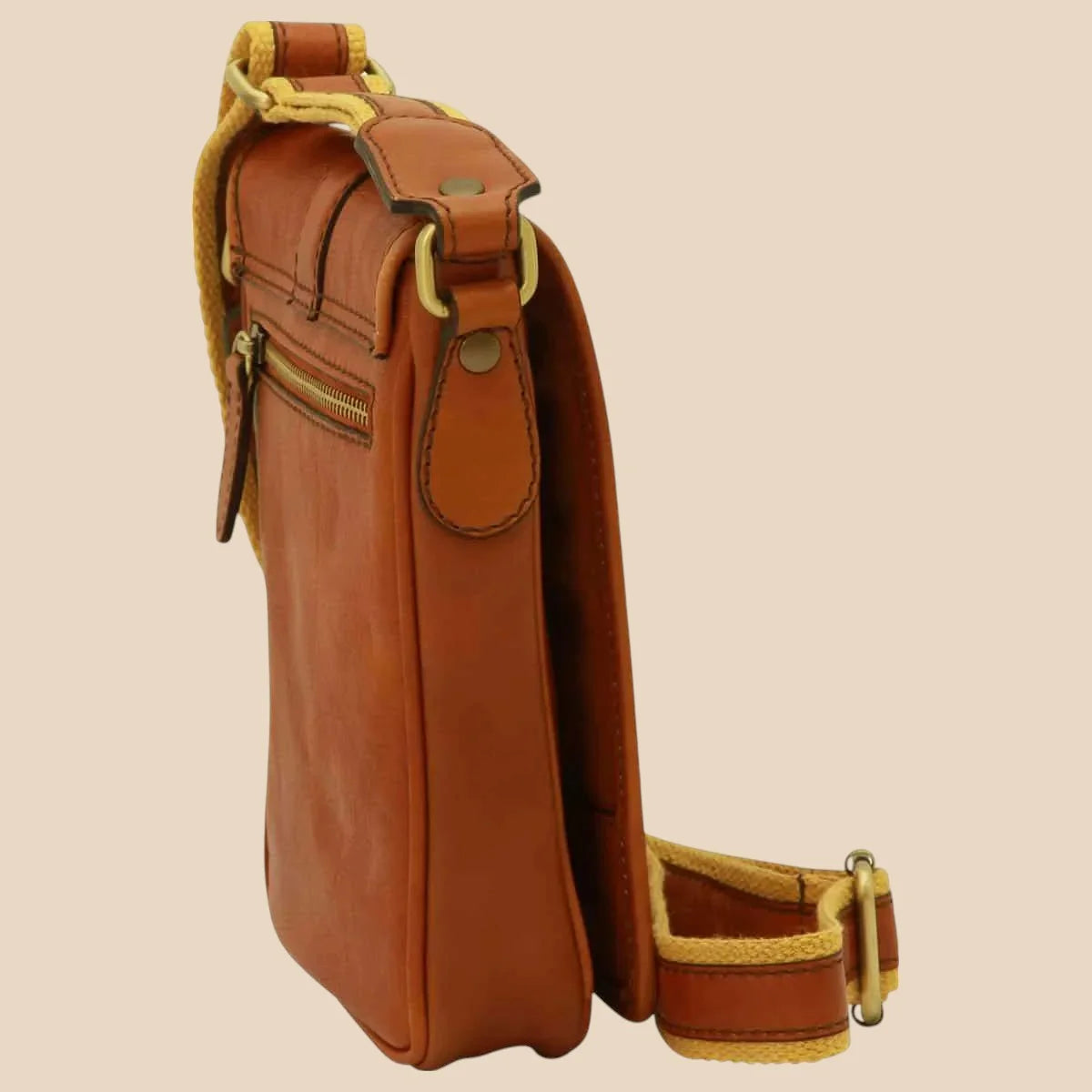 Soft Calfskin Leather Satchel Bag - Image 8 | Bufalo d'Oro
