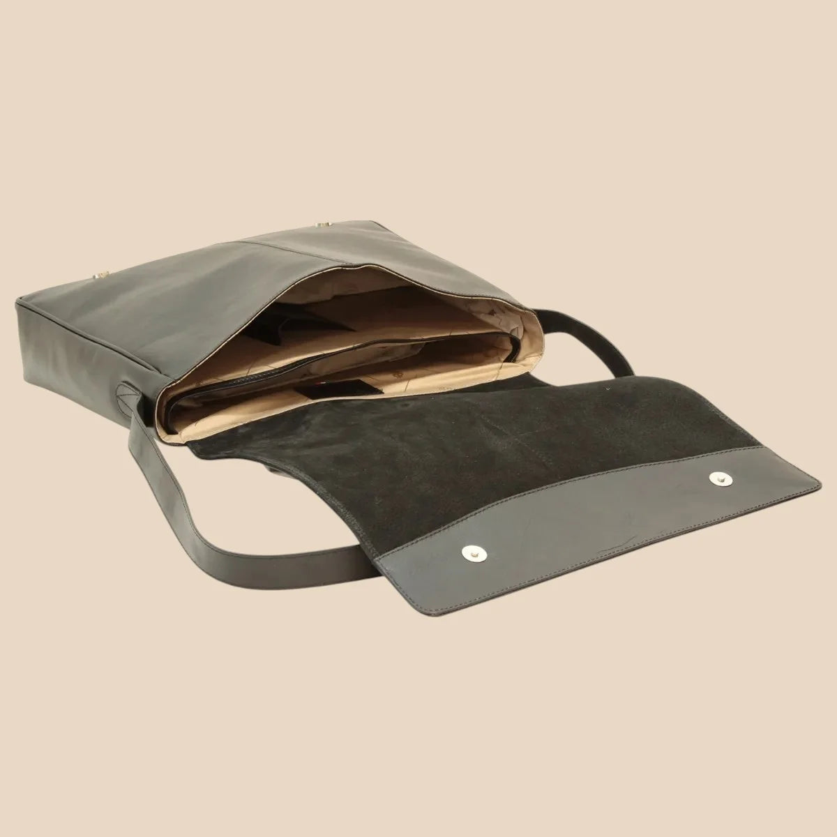 Cowhide Leather Messenger Bag - Image 16 | Bufalo d'Oro