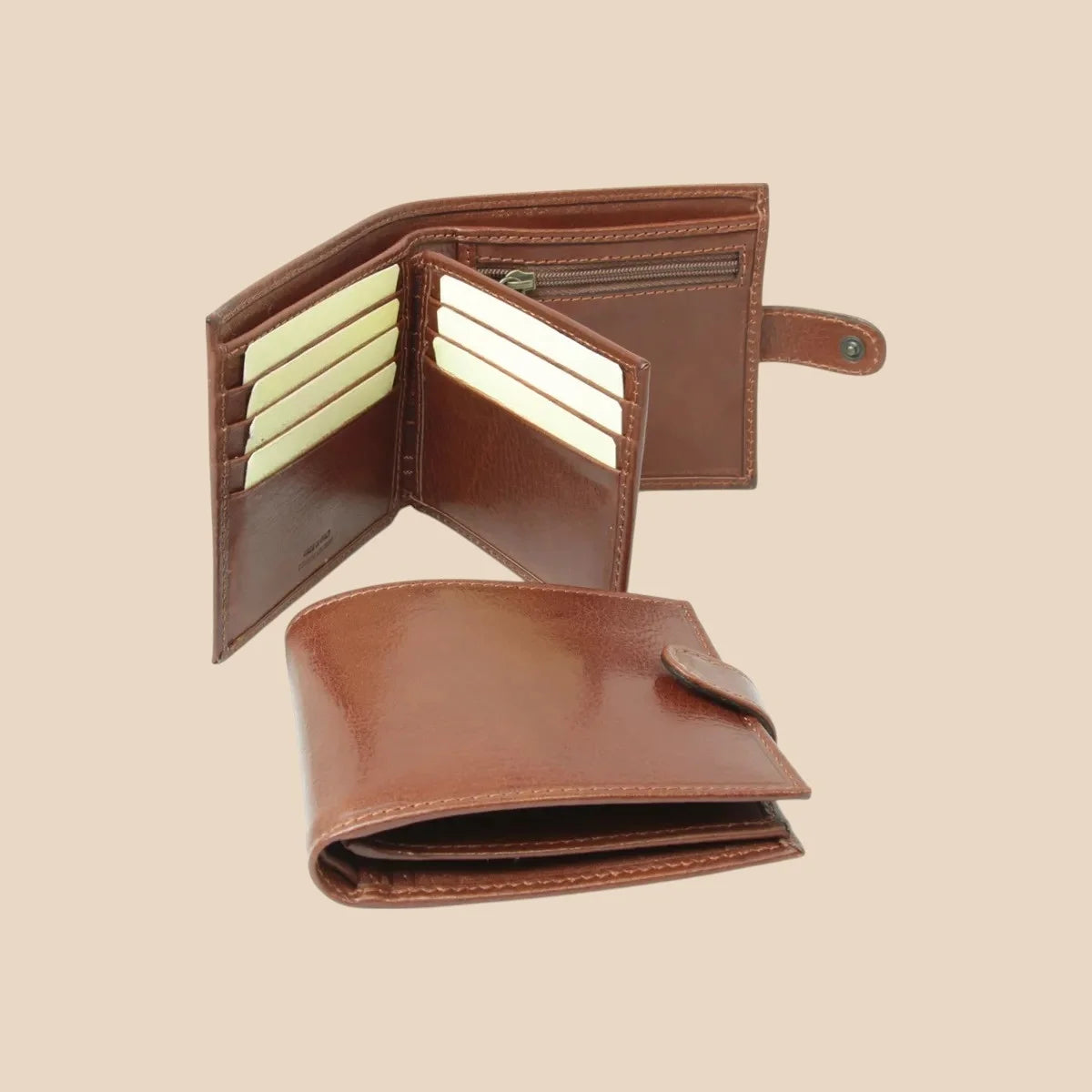 Leather Wallet With Snap Closure - Image 4 | Bufalo d'Oro