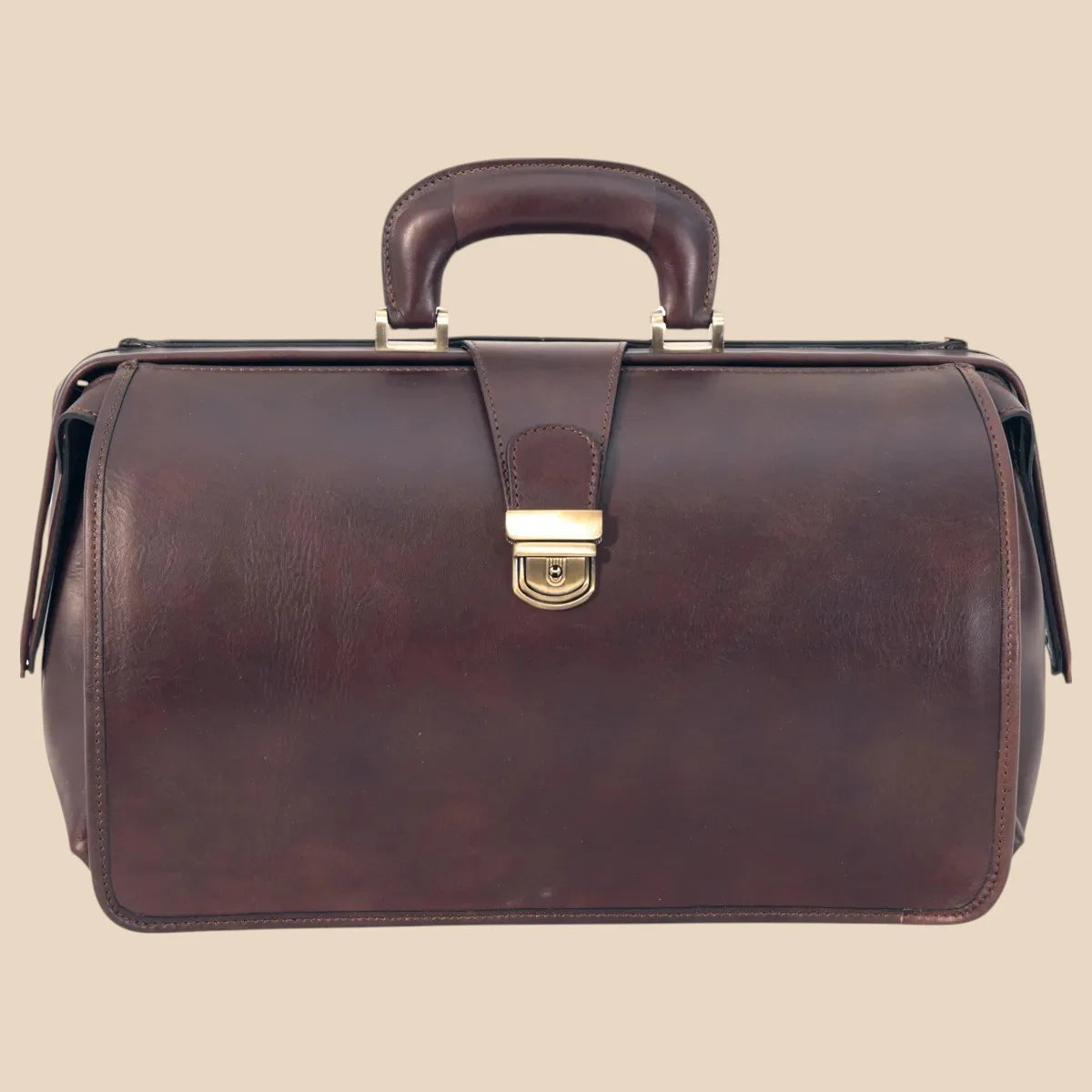 Leather Doctor's Bag - Brown Colonial - Image 12 | Bufalo d'Oro