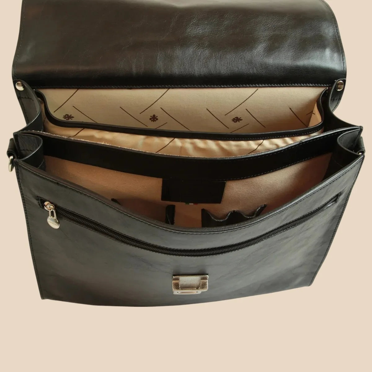 Leather Laptop Briefcase - Image 9 | Bufalo d'Oro