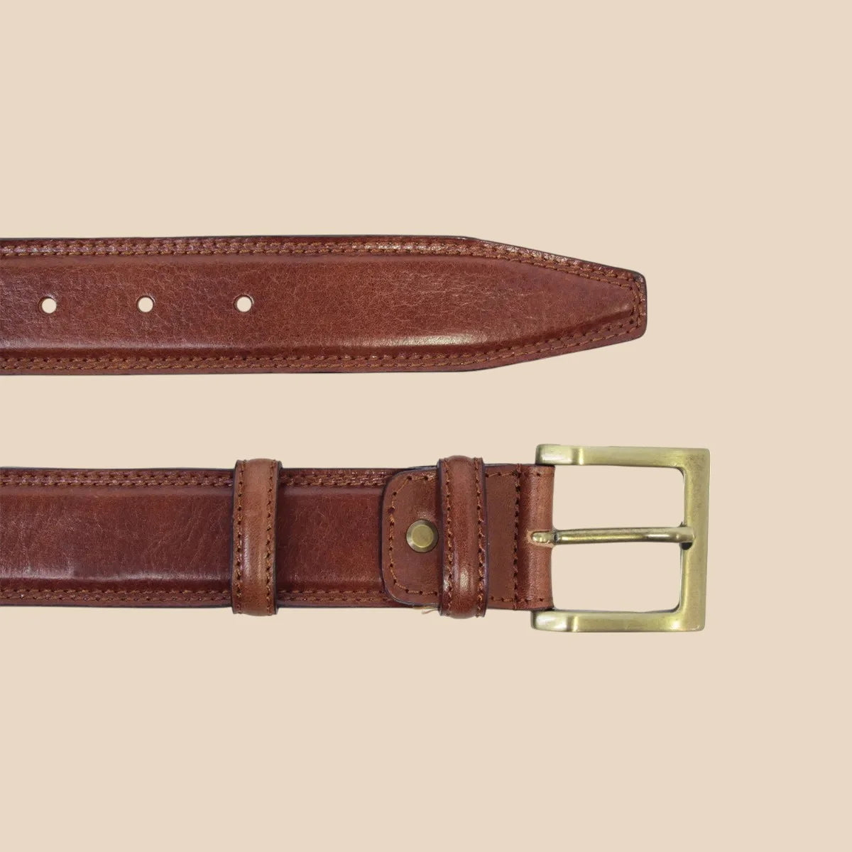 Leather Belt Wide 1,57" - Image 3 | Bufalo d'Oro